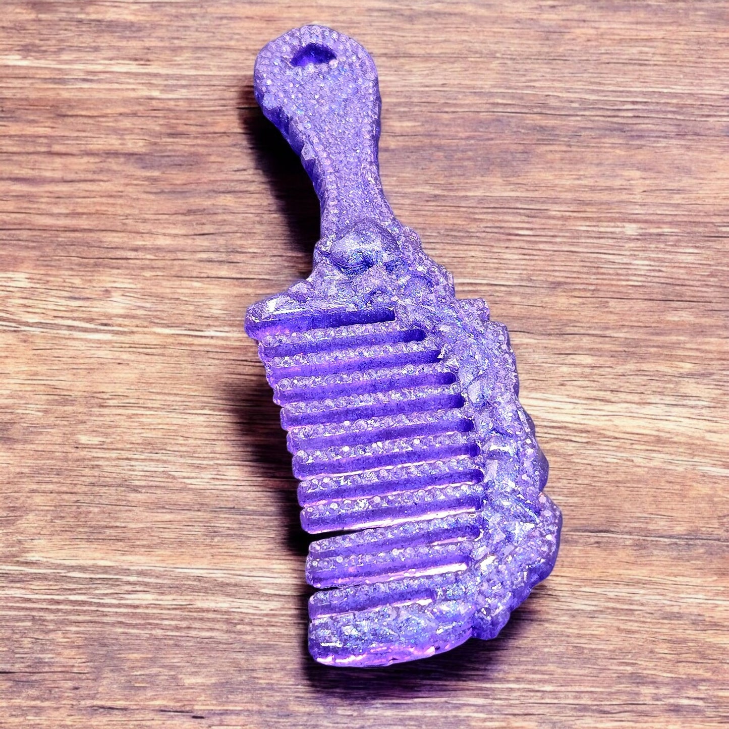 Purple Crystal Sparkling Decorative Comb