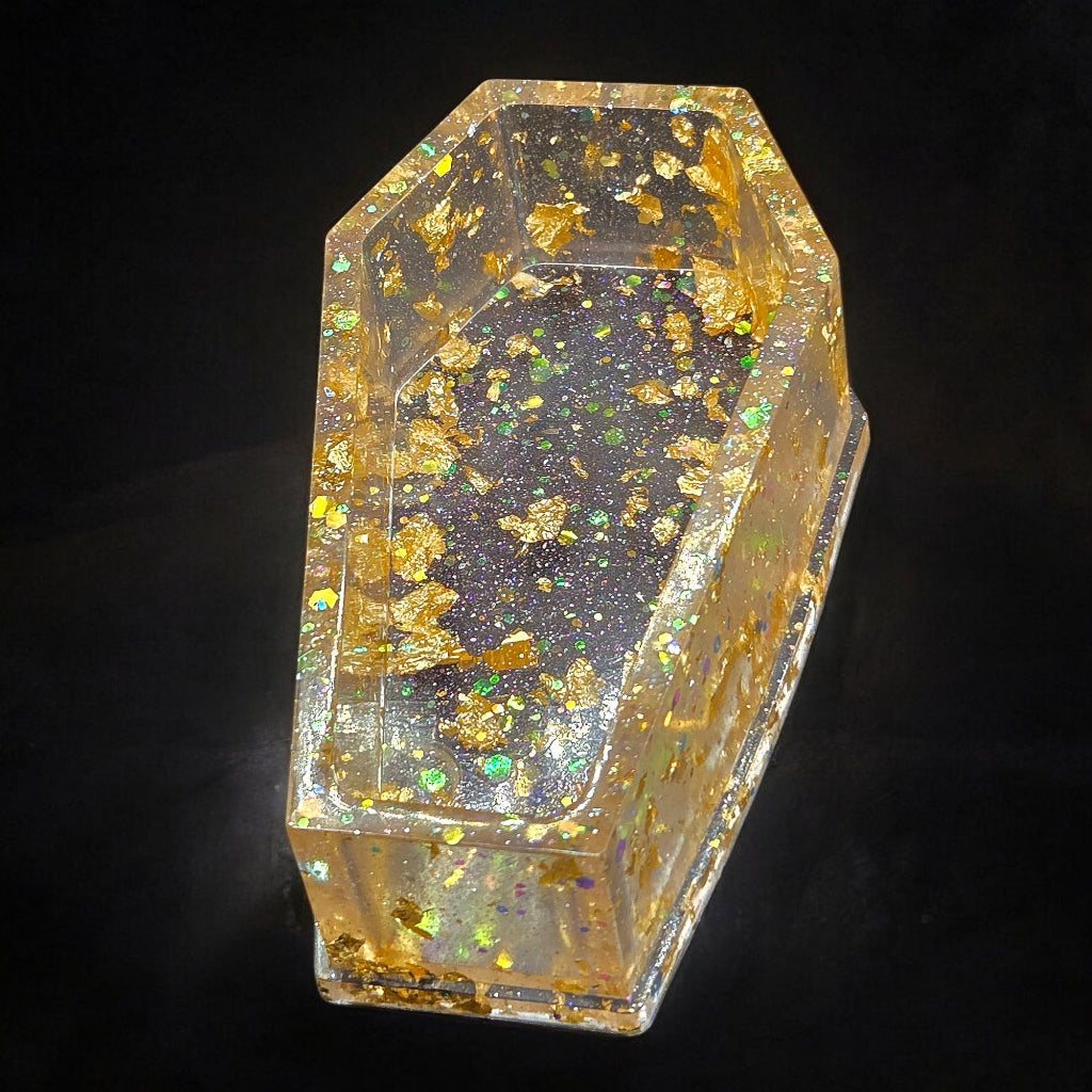 "Buried in Bling" Chunky Coffin Trinket Dish