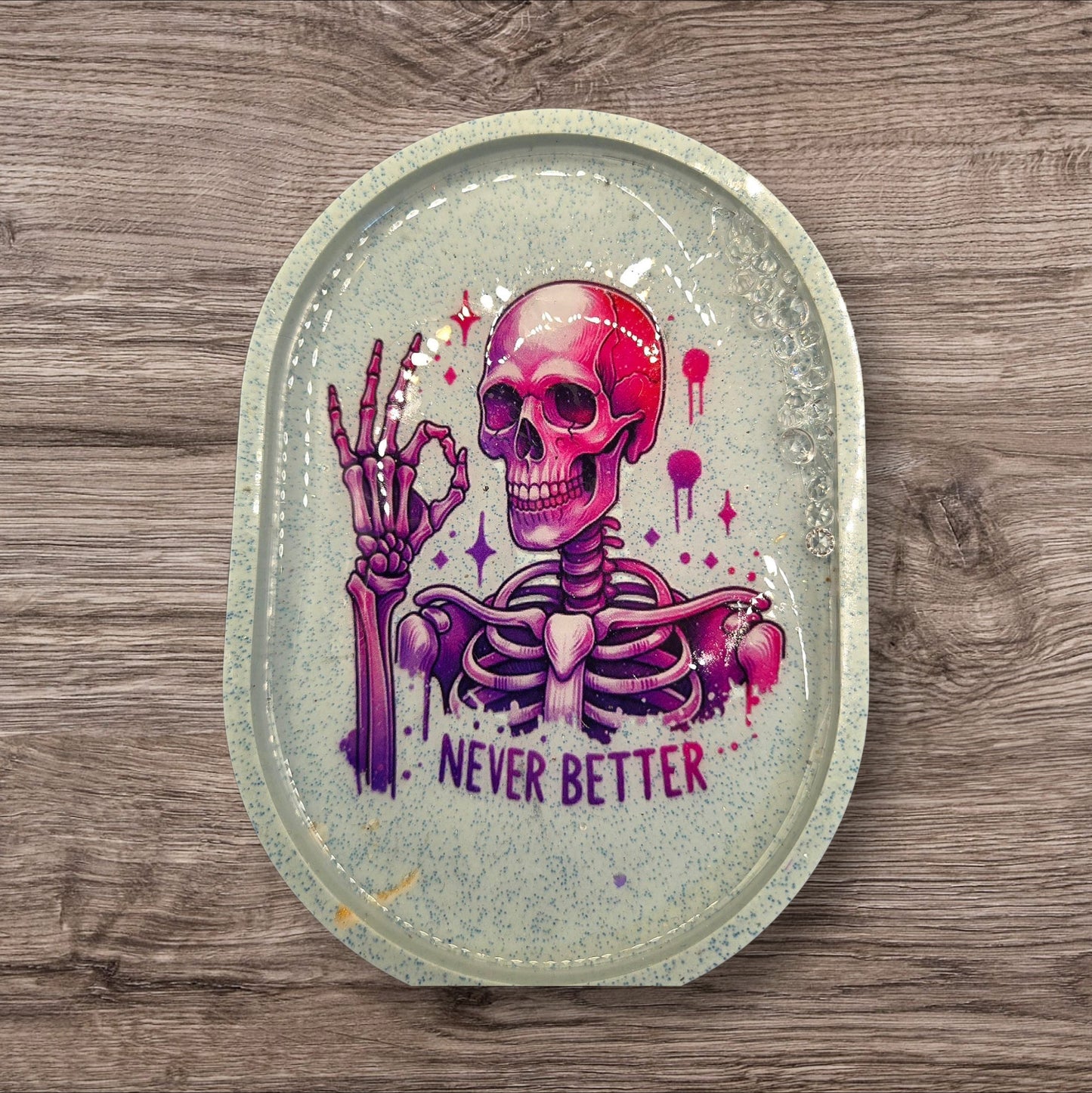 "Never Better" Mint Crystal Tray