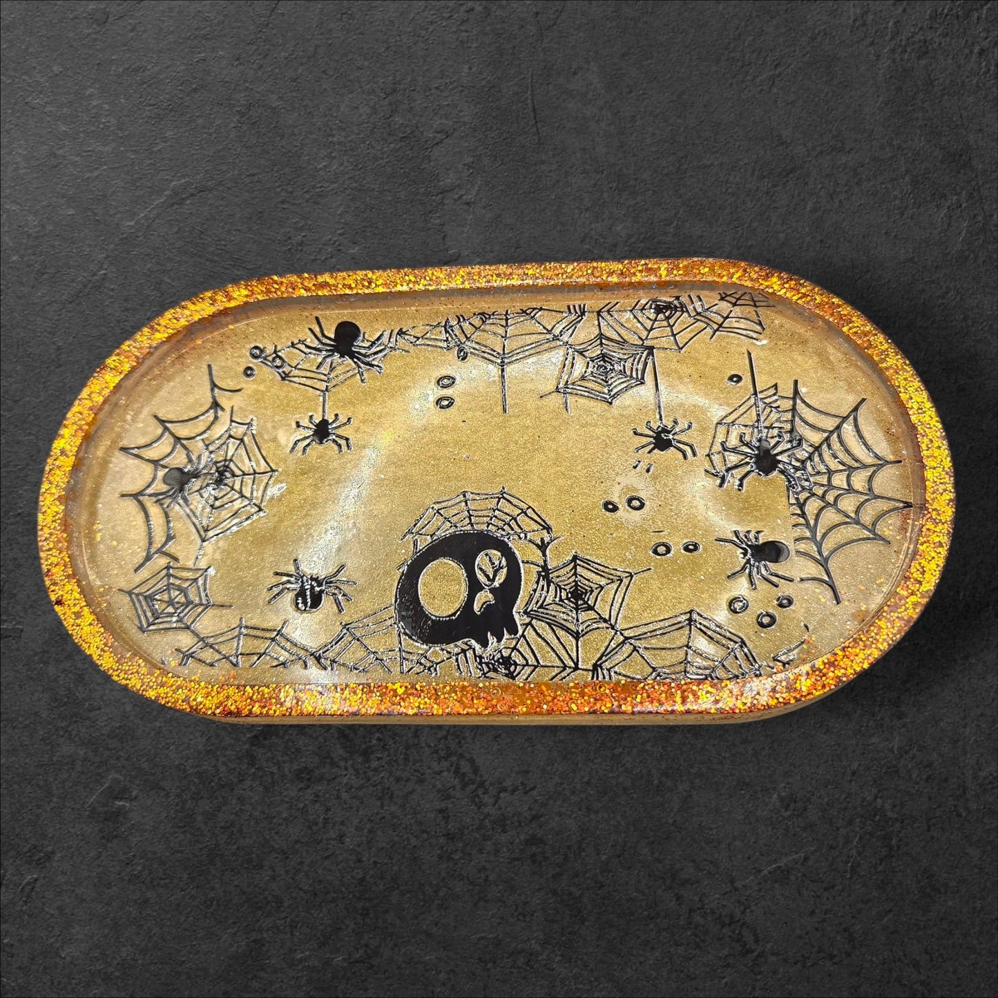 Creepy-Cute Spiderweb Tray