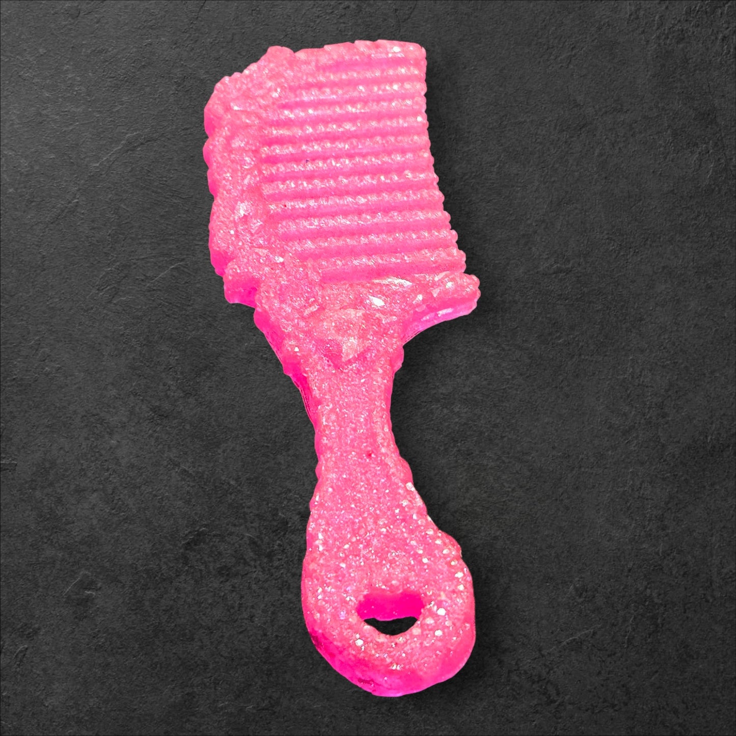Hot Pink Sparkle Decorative Crystal Comb