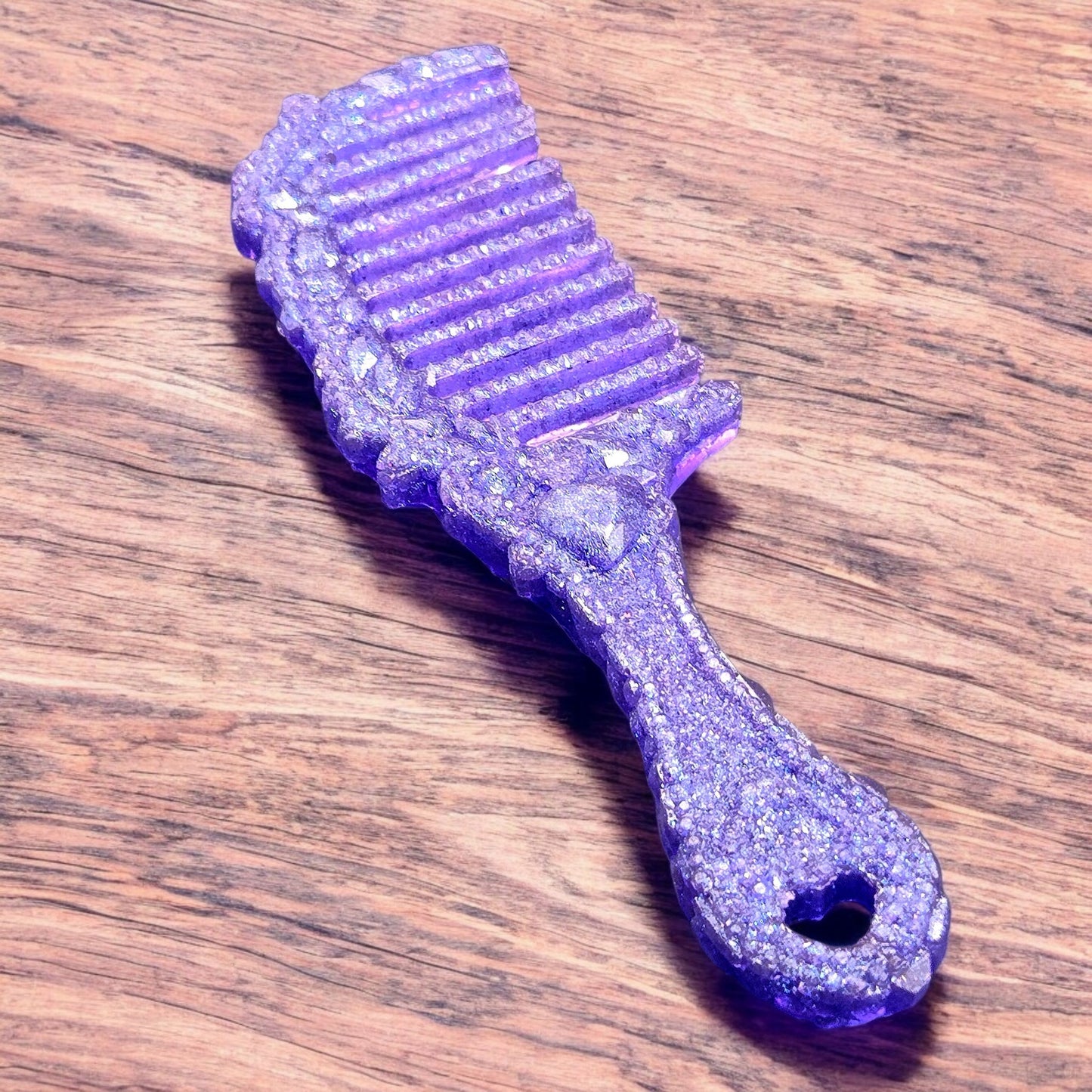 Purple Crystal Sparkling Decorative Comb