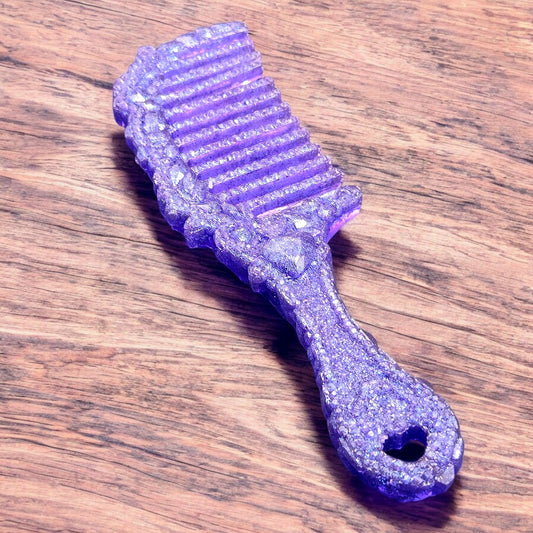 Purple Crystal Sparkling Decorative Comb