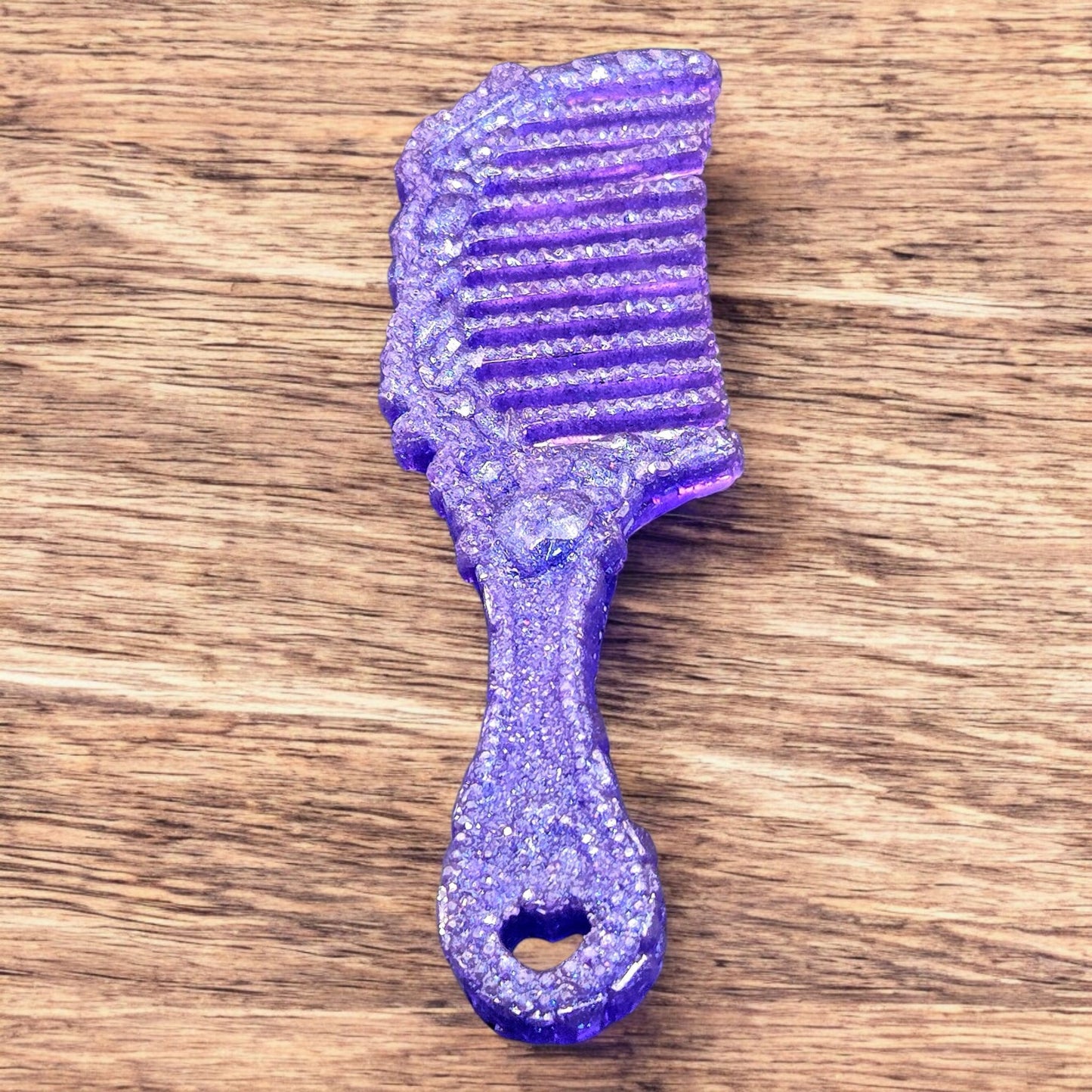 Purple Crystal Sparkling Decorative Comb
