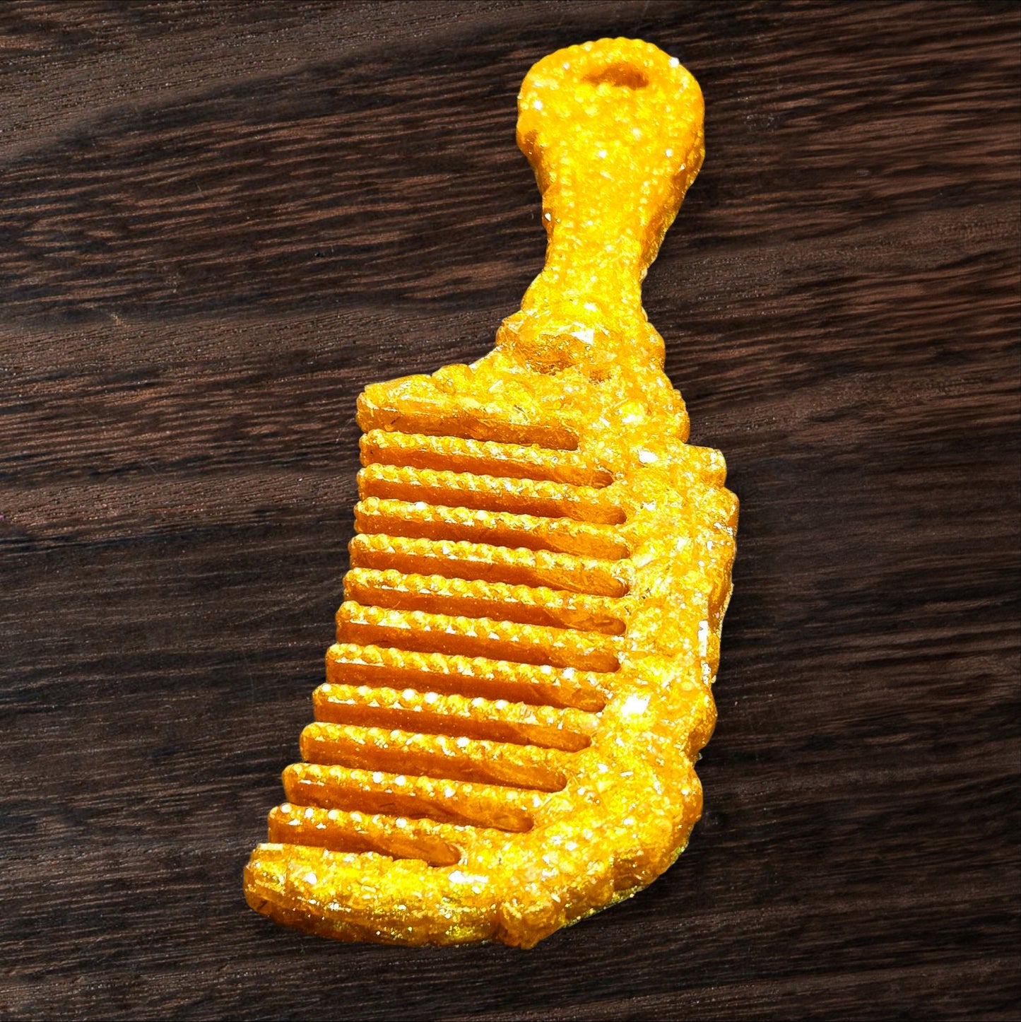 Sparkling Gold Crystal Decorative Comb