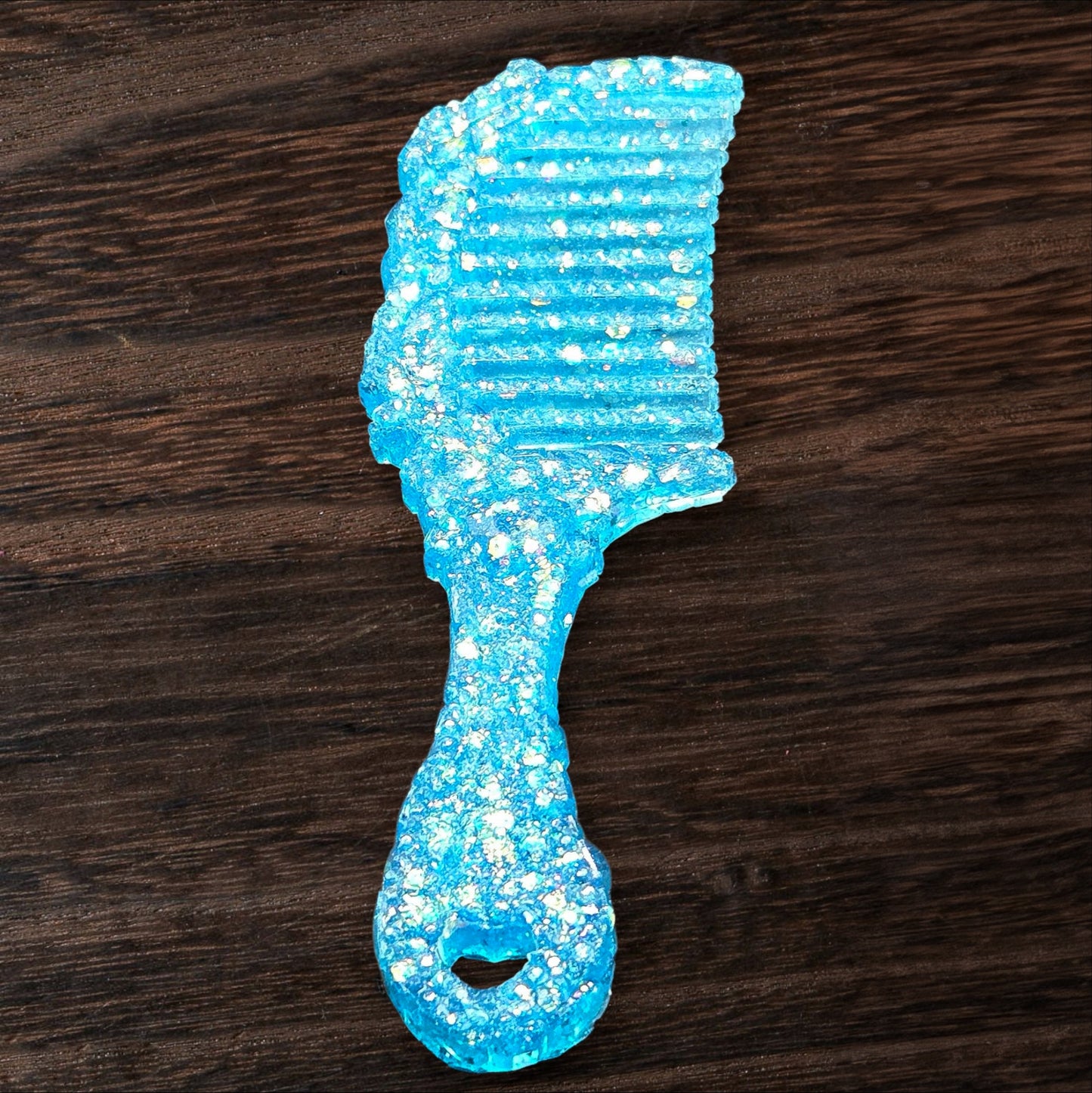 Super Sparkle Aquamarine Decorative Crystal Comb