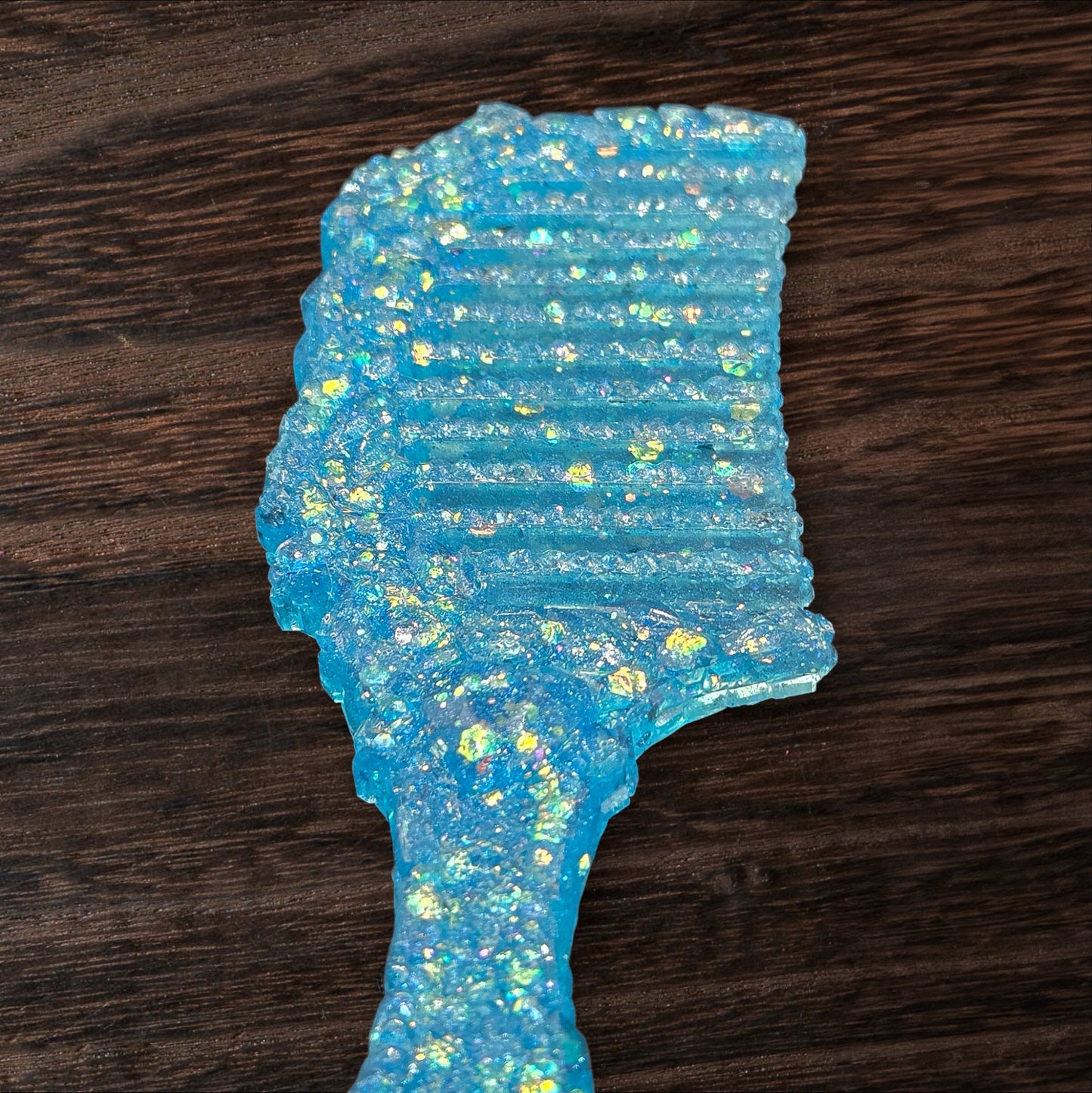 Super Sparkle Aquamarine Decorative Crystal Comb