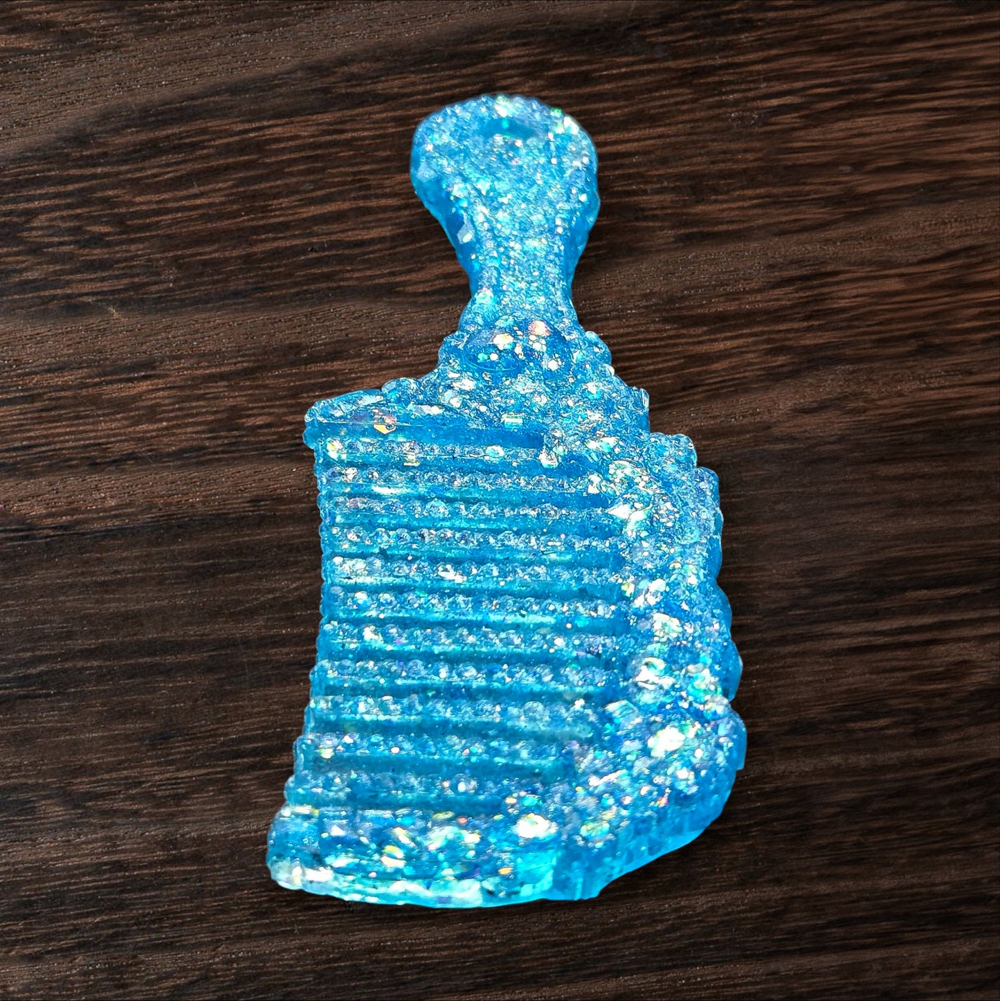 Super Sparkle Aquamarine Decorative Crystal Comb