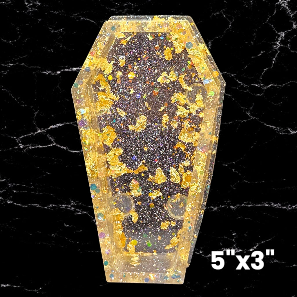 "Buried in Bling" Chunky Coffin Trinket Dish