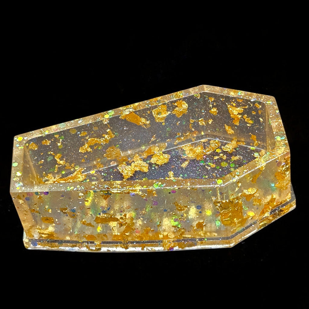 "Buried in Bling" Chunky Coffin Trinket Dish