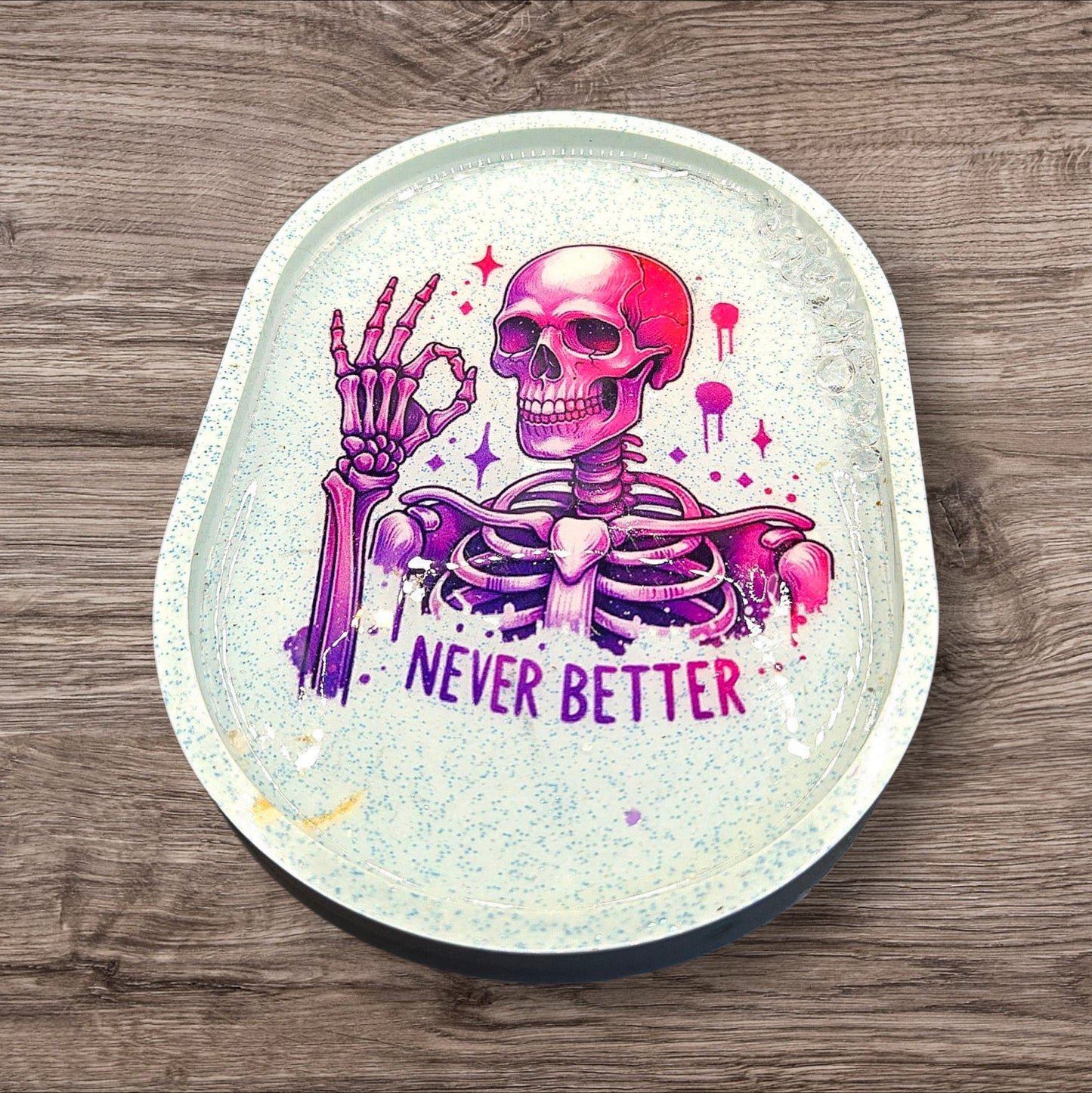 "Never Better" Mint Crystal Tray