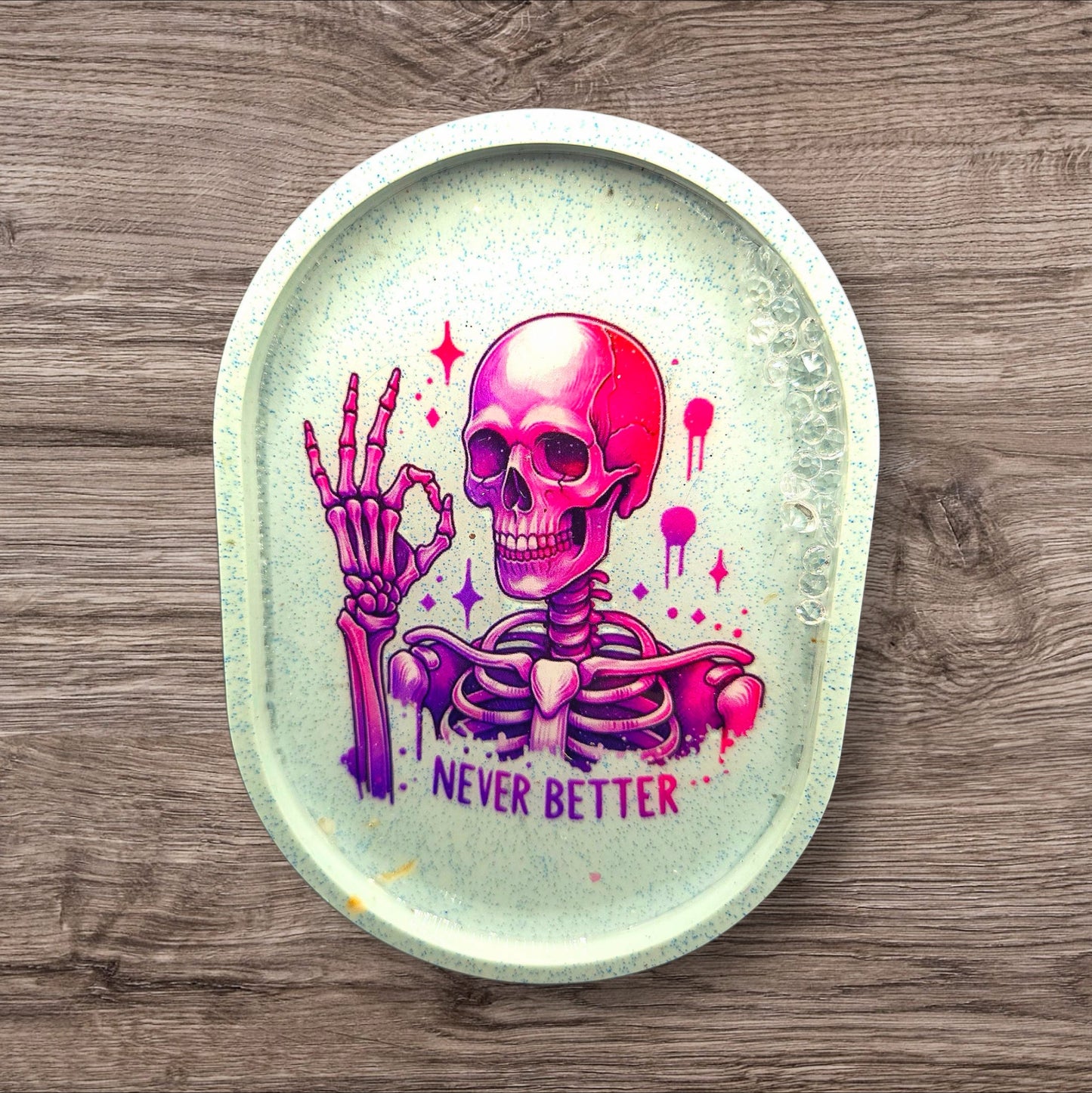 "Never Better" Mint Crystal Tray