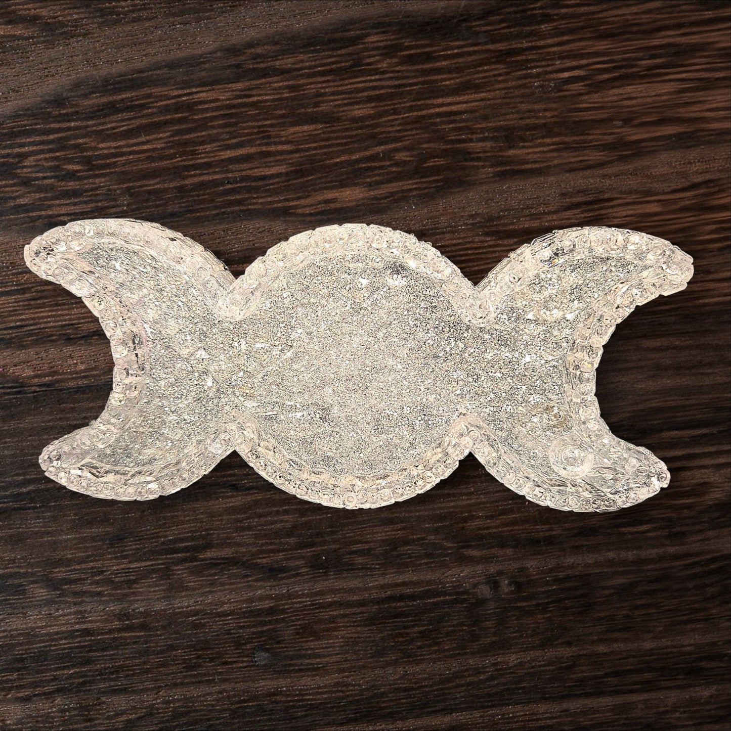 Moonbeam Sparkling White Mica Crystal Tray