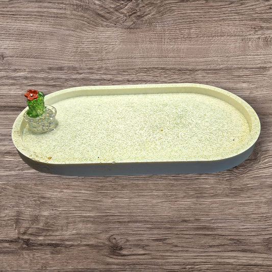 "Succ It Up" Minty Cactus Sparkle Tray