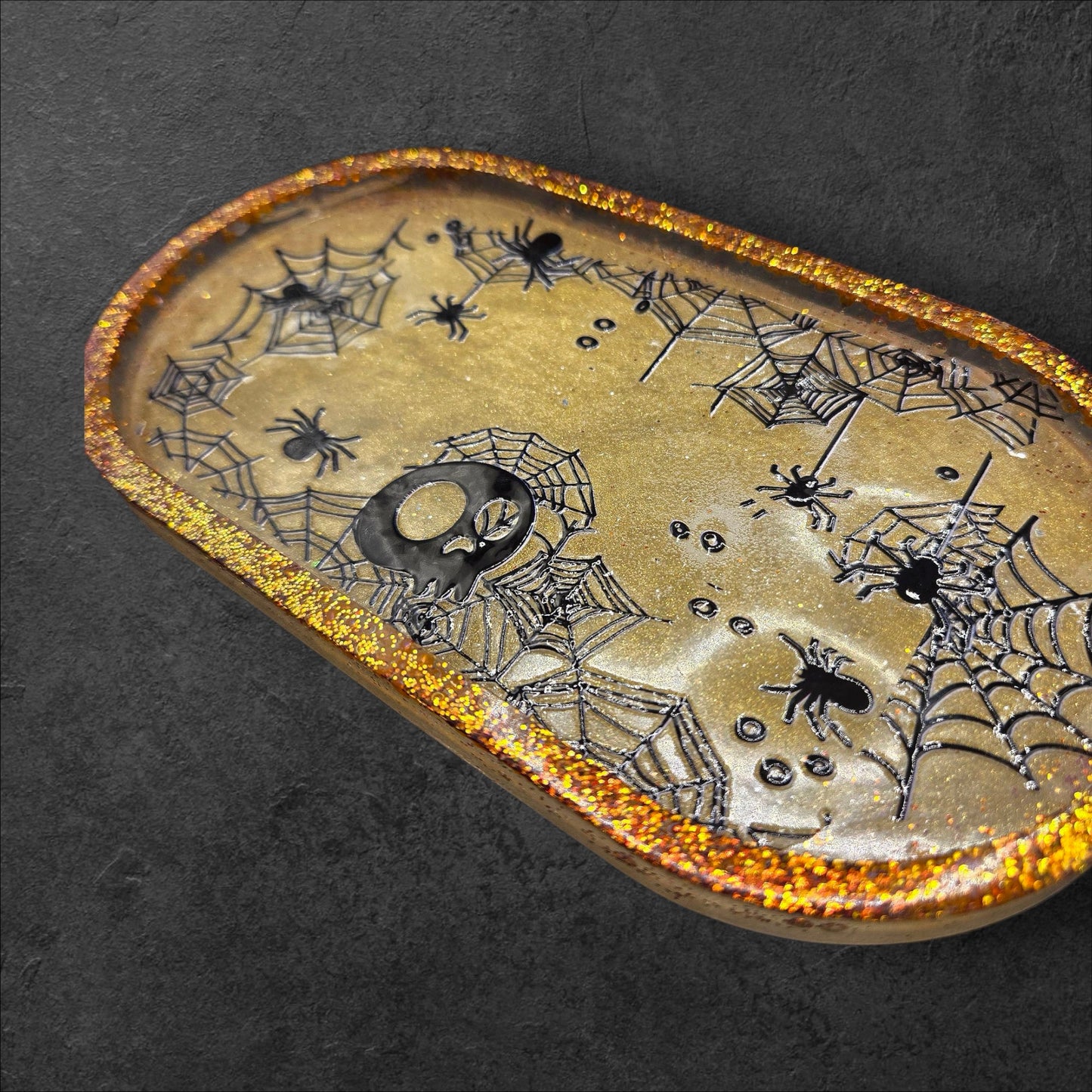 Creepy-Cute Spiderweb Tray