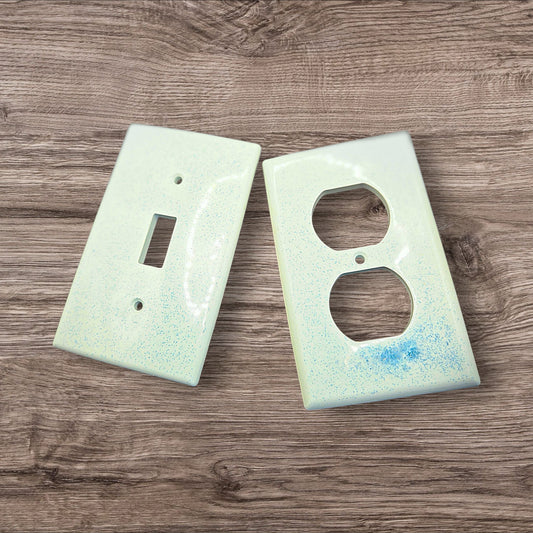Minty Sparkle Light Switch & Outlet Cover Set