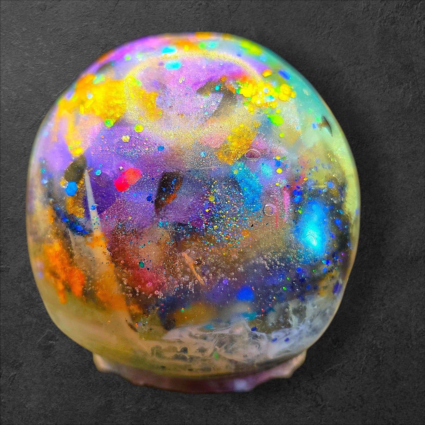 Extra Large Glacier Scrappy Resin Skull