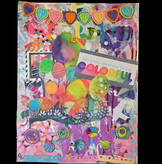 "Live Colorful" Collage