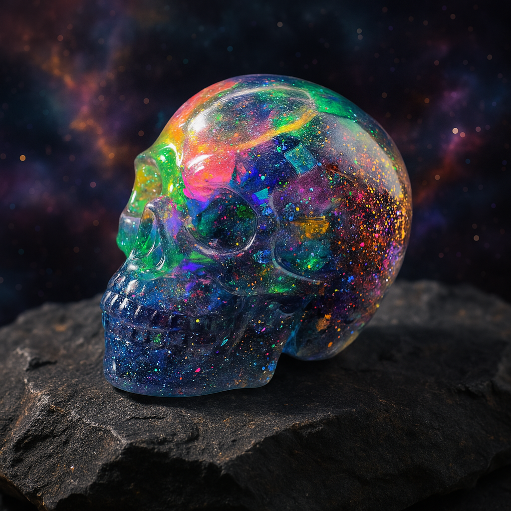 Cosmic Chaos Resin Scrappy Skull - Extra Large