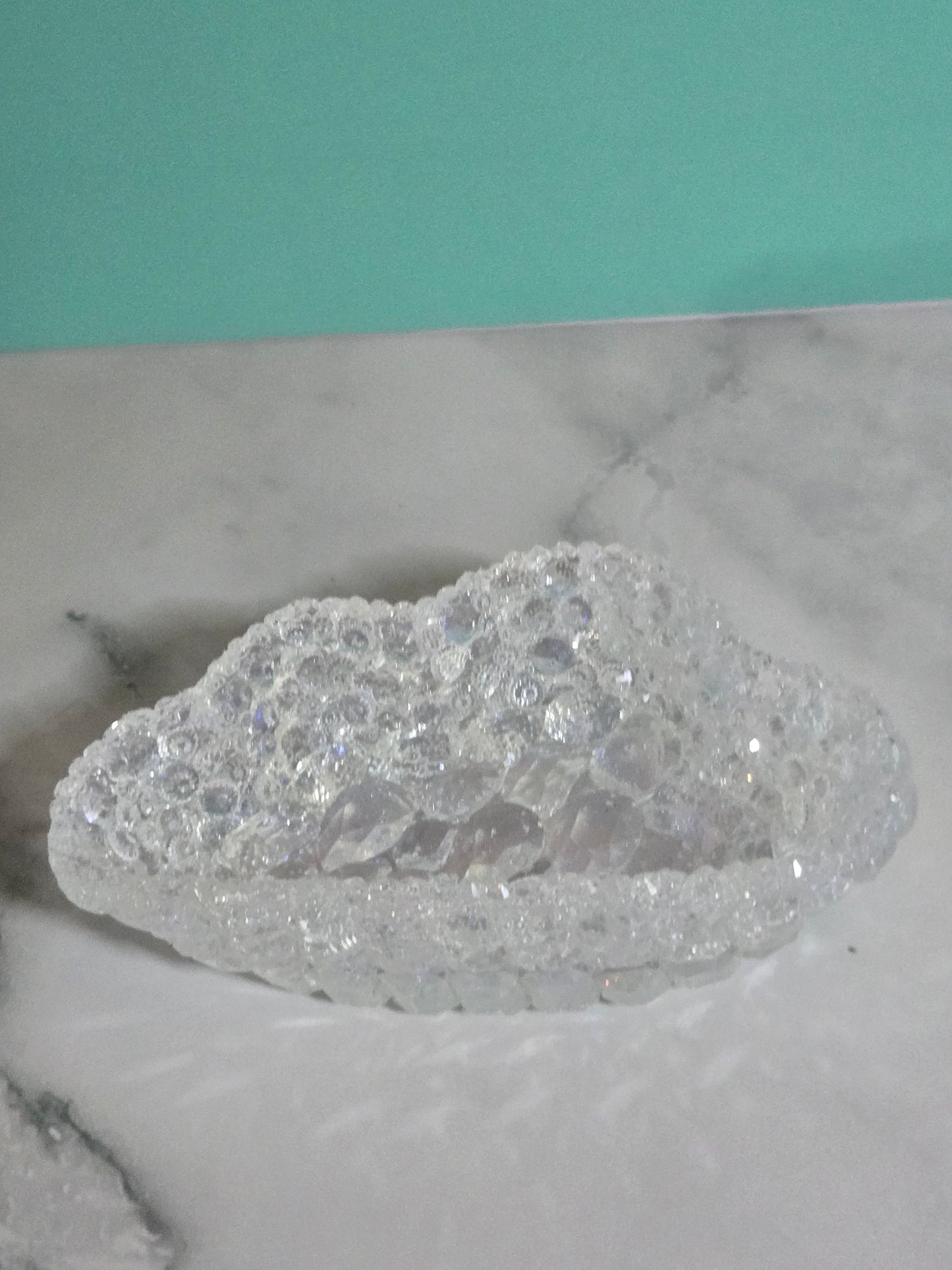 Mini Crystal Cloud Dish – Aurora Glow
