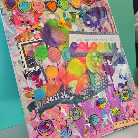 "Live Colorful" Collage
