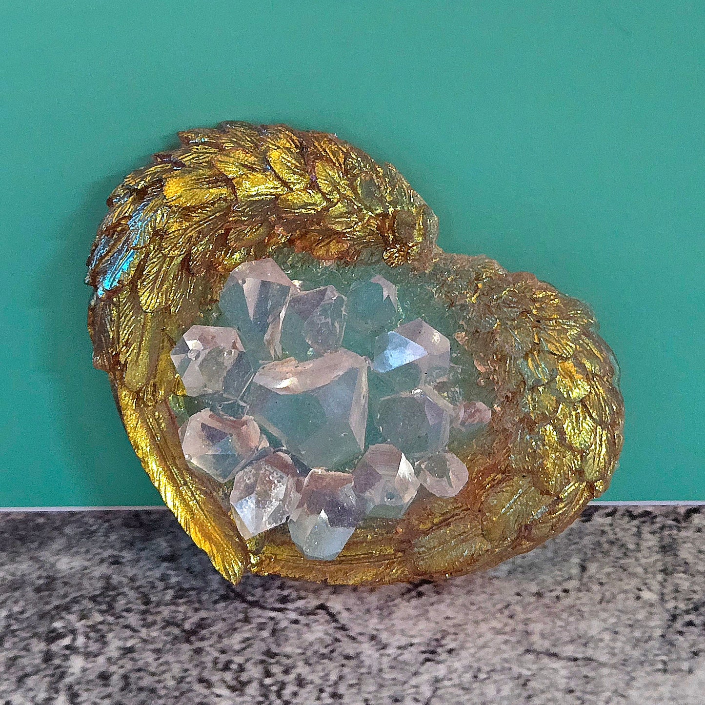 Celestial Nest: Angel Wings Crystal Cluster